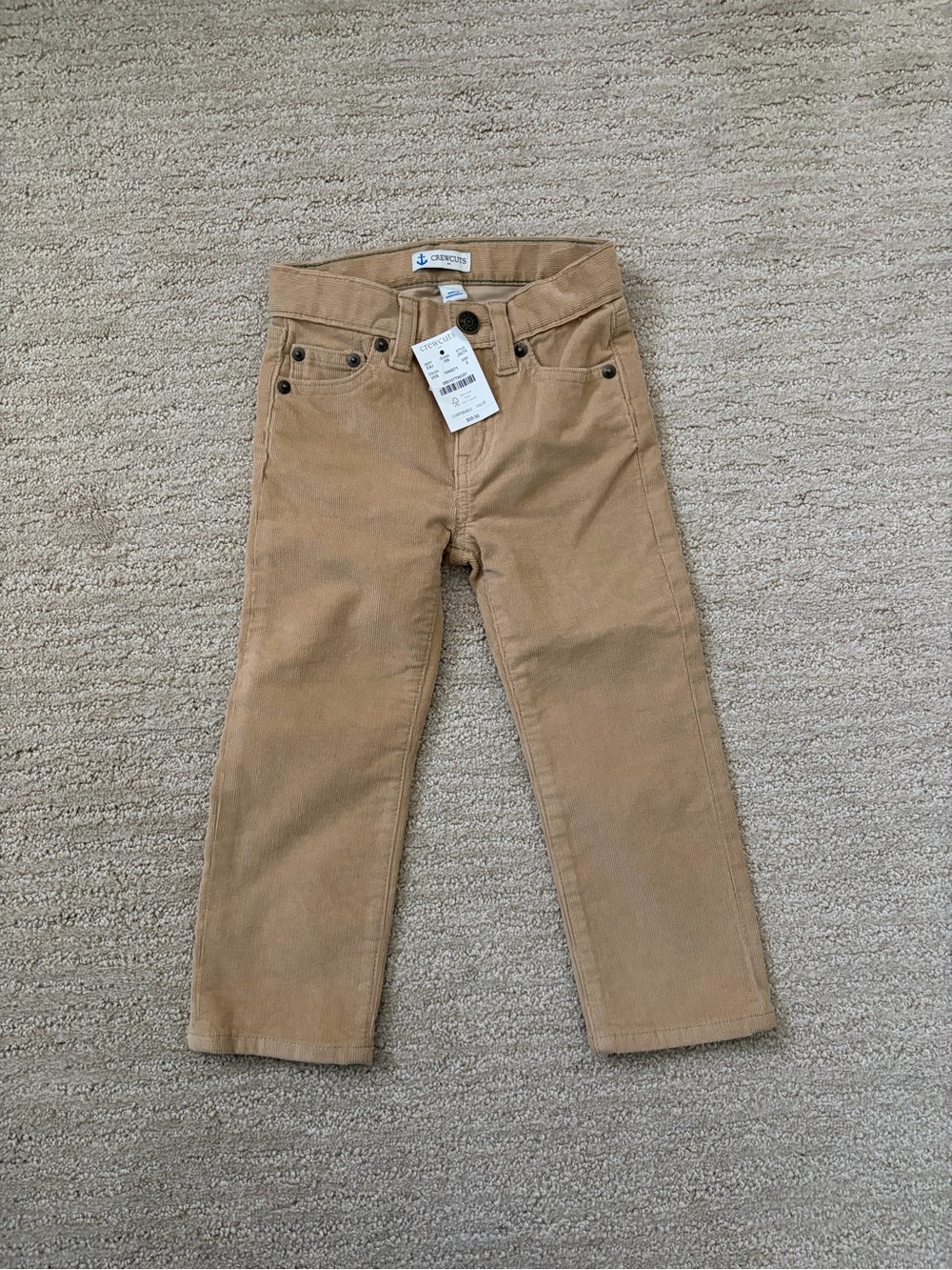 NWT Crewcuts Kids Tan Corduroy Jeans